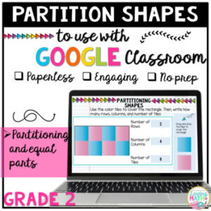 Partitioning Shapes Grade 2 Google Slides