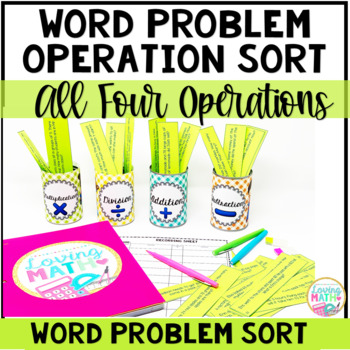 Math Word Problem Operation Sort