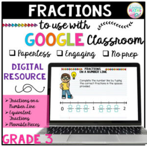 Fractions on a Number Line Digital Activity