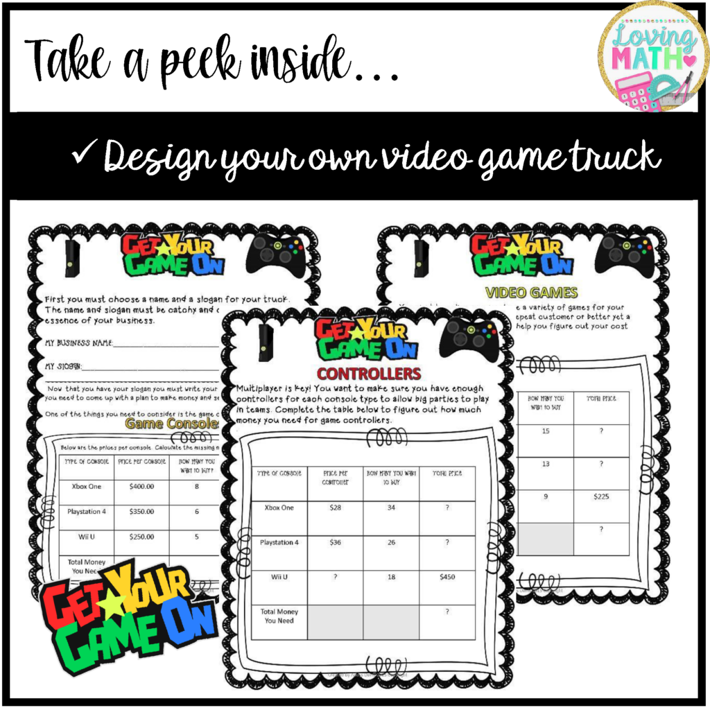 Multiplication and Division Project Based Learning - Loving Math