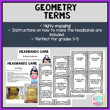 Geometry Terms - Headbands Game