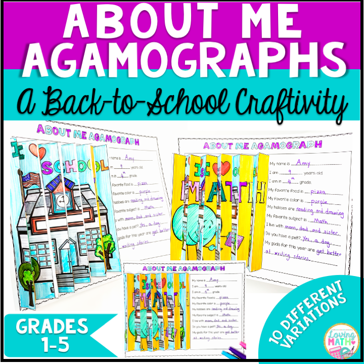 BACK TO SCHOOL CRAFT ABOUT ME ACTIVITY AGAMOGRAPH