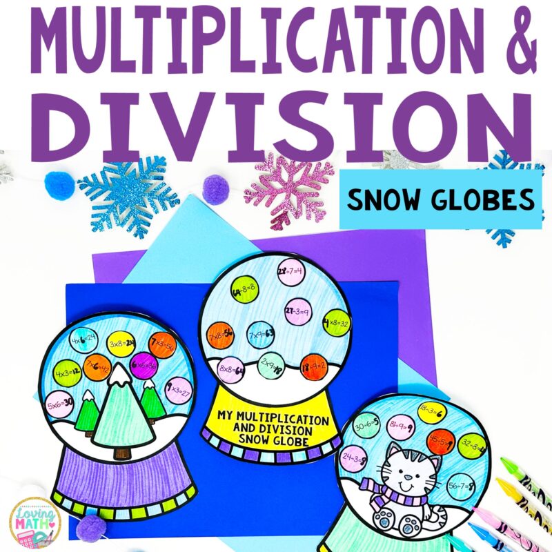 multiplication and division facts craft