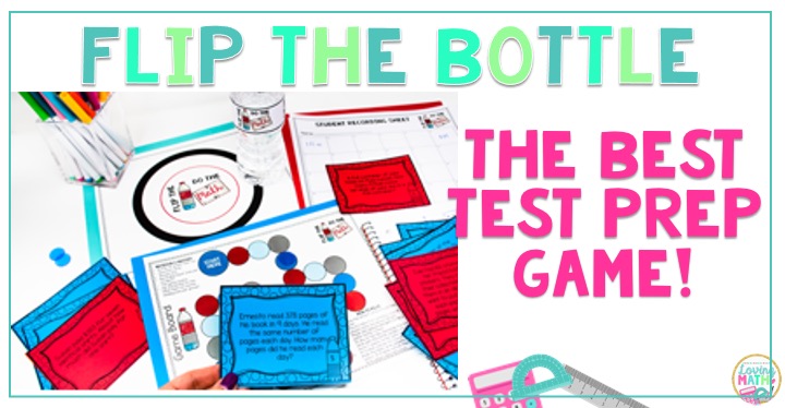 Long Division Word Problems with 1 and 2 Digit Divisors Game Flip the Bottle